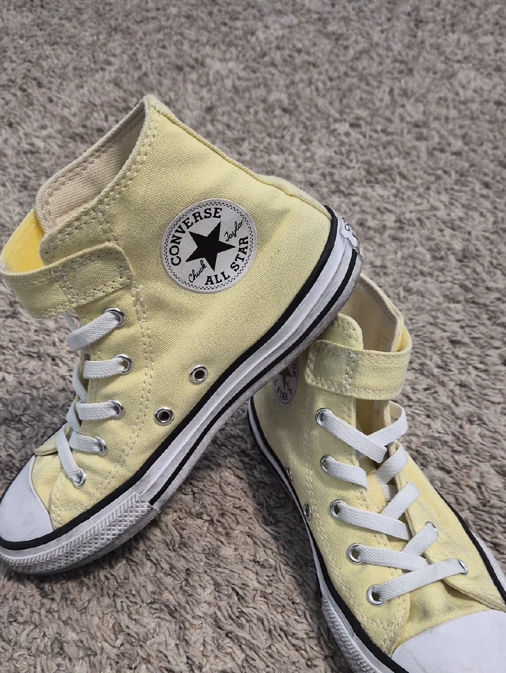 Converse Kids Yellow High-Top All Star Sneakers